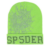 Sp5der Web Beanie Green