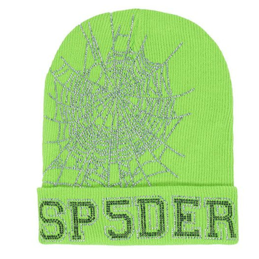 Sp5der Web Beanie Green