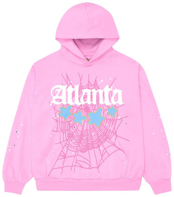 Sp5der Atlanta Hoodie Pink