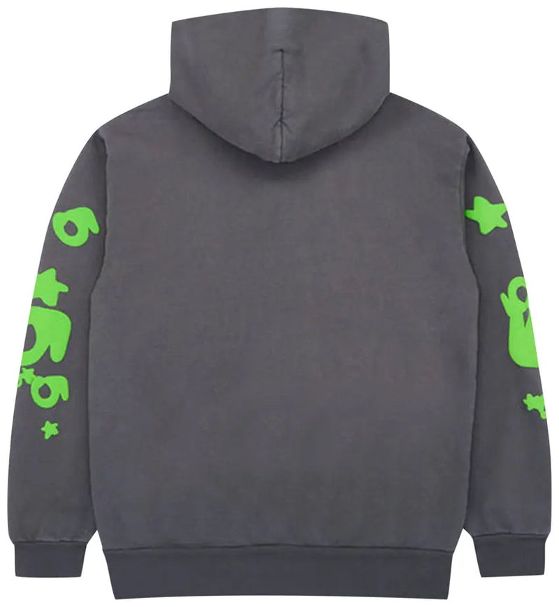 Sp5der Beluga Hoodie Grey/Green