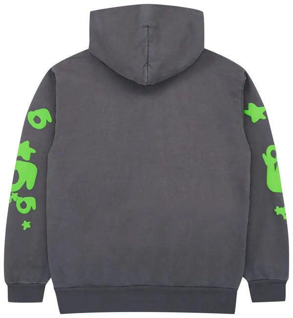 Sp5der Beluga Hoodie Grey/Green