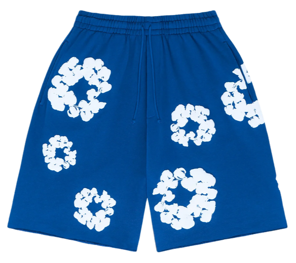Denim Tears The Cotton Wreath Shorts Royal Blue