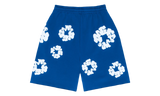 Denim Tears The Cotton Wreath Shorts Royal Blue