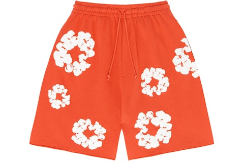 Denim Tears The Cotton Wreath Shorts Orange