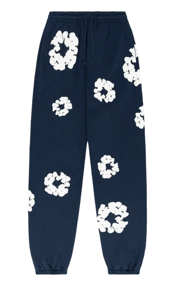 Denim Tears The Cotton Wreath Sweatpants Navy