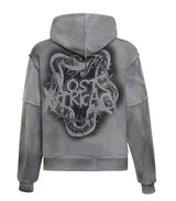 Lost Intricacy "Grey Grunge" Zip Up Hoodie