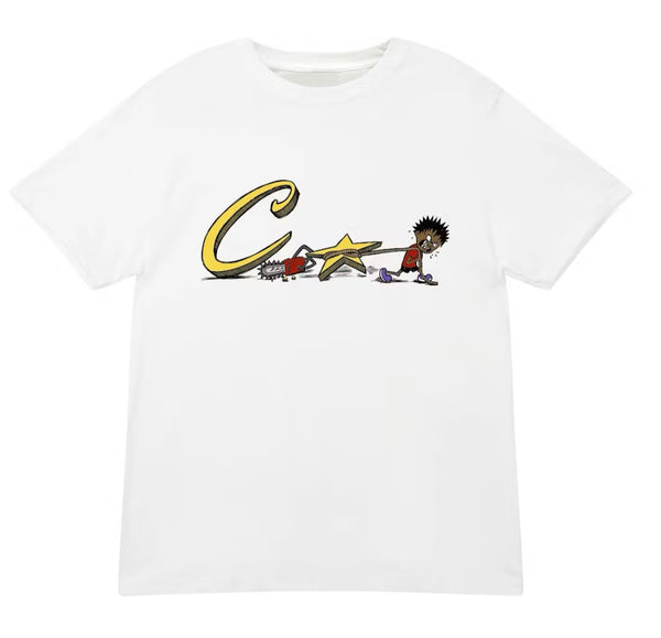 Corteiz Motosega Tee Bianco