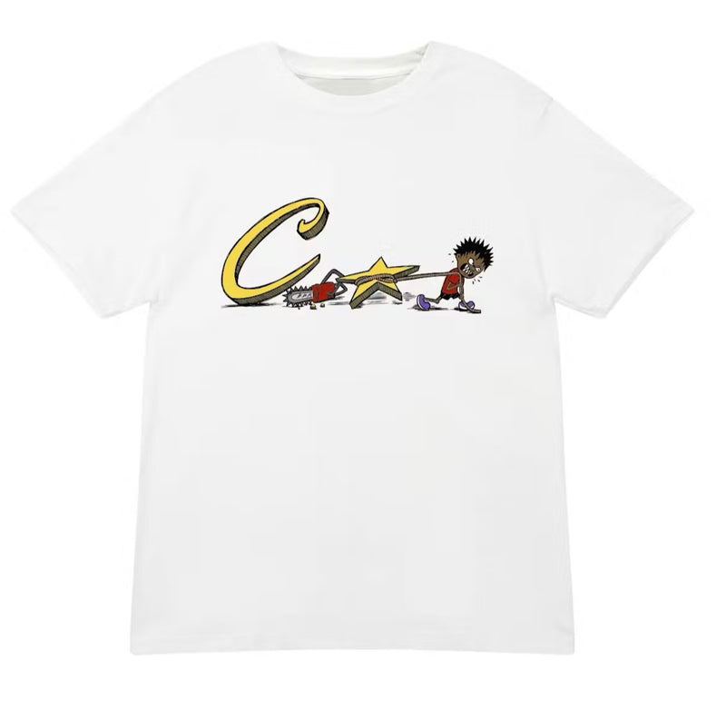 Corteiz Motosega Tee Bianco