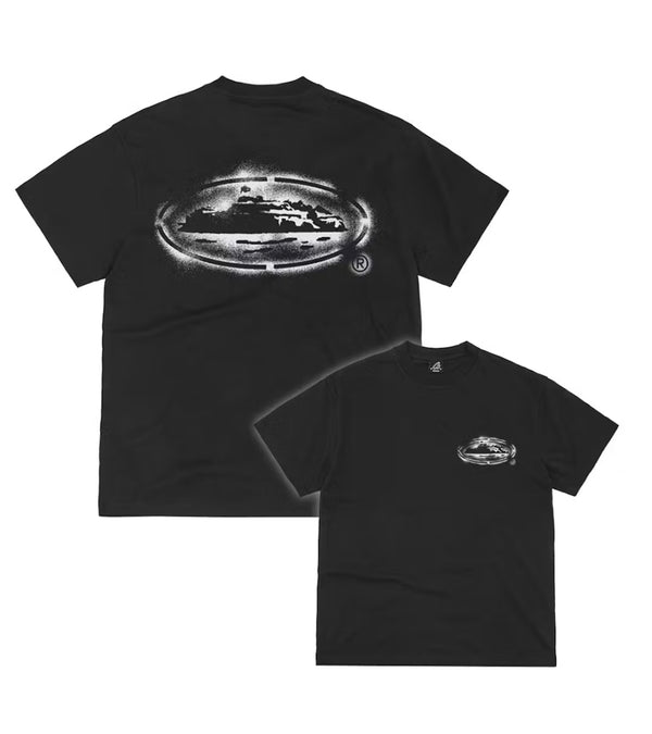 Corteiz Island Stencil Tee Nero