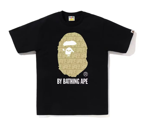 BAPE Logo Monogram By A Bathing Ape Tee Nero Beige