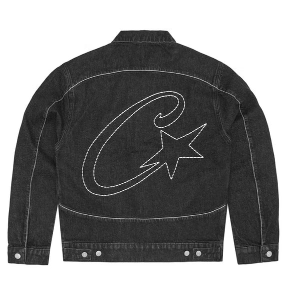 Corteiz C-Star Giacca Denim Stitch- Down Nero