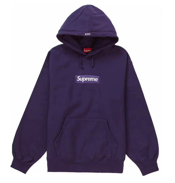 Felpa Supreme Box Logo Hooded
(FW23) viola scuro