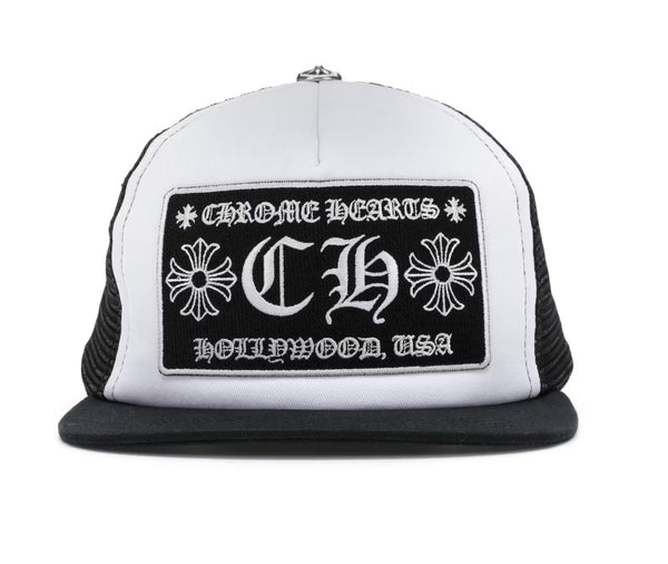Cappello Chrome Hearts CH
Hollywood Trucker Hat nero/bianco