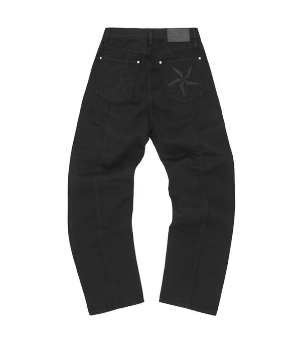 Corteiz C-Star Jeans Stitch-Down
Triple Nero