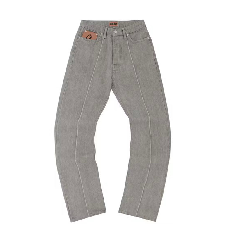 Jeans Corteiz C-Star Denim grigio