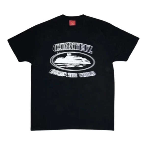 Corteiz Alcatraz Blur Tee Black