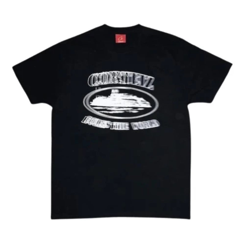 Corteiz Alcatraz Blur Tee Black