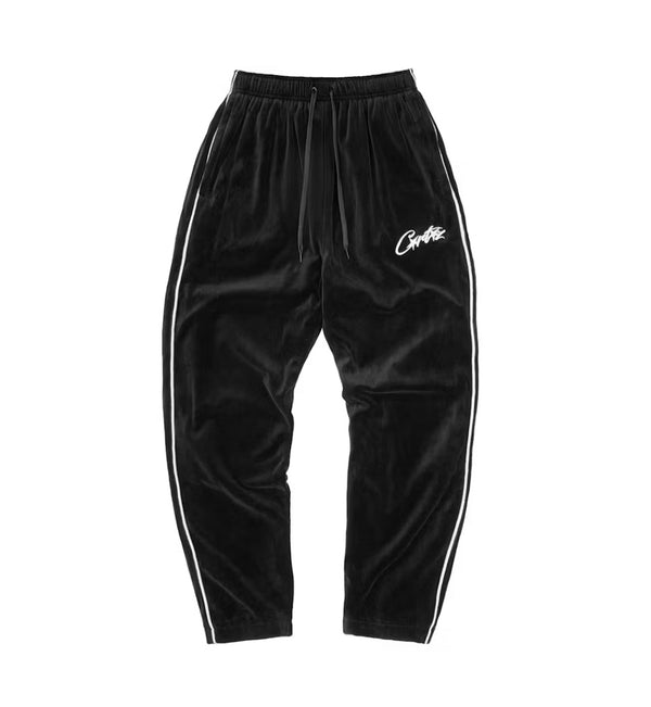 Pantaloni Corteiz VVS Velour Nero
