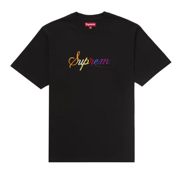 Supreme Tee Cursive P/E Nero