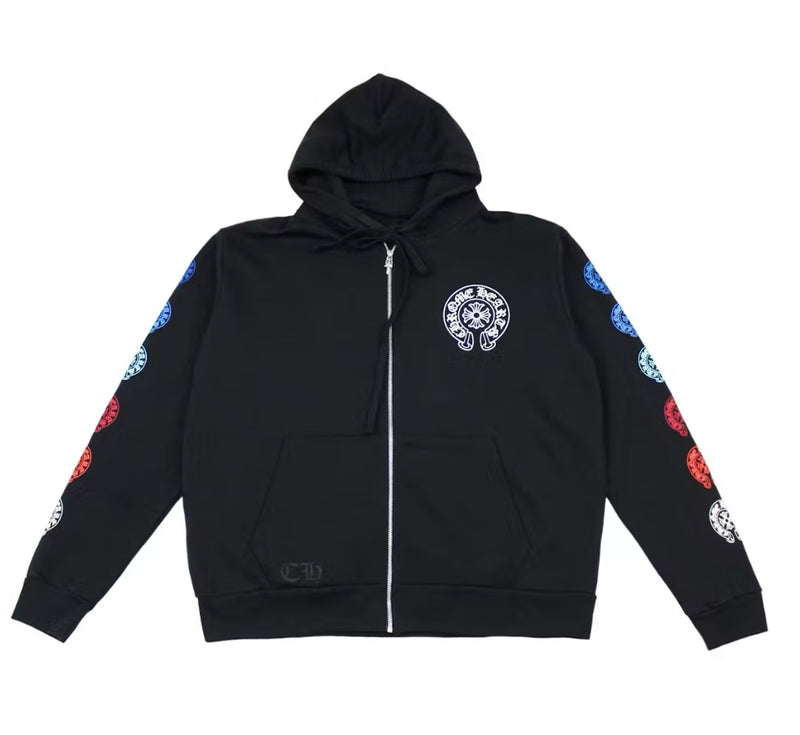Chrome Hearts Multi colore
Horseshoe Logo Zip Up Felpa Con Cappuccio Nero