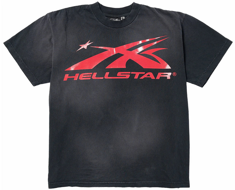 Hellstar Sport Logo Gel Tee Black