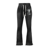 Lost intricacy "Black" Flare Sweatpants