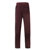 Lost Intricacy Burgundy Flared Sweatpants