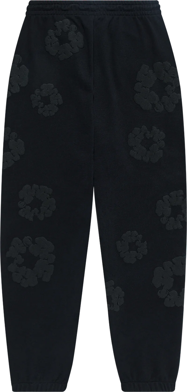 Denim Tears Mono Cotton Wreath Sweatpant Black