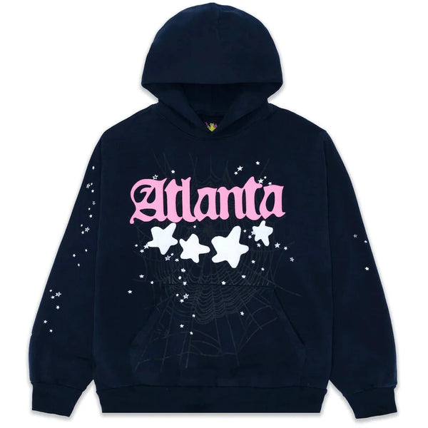 Sp5der Atlanta Hoodie Navy