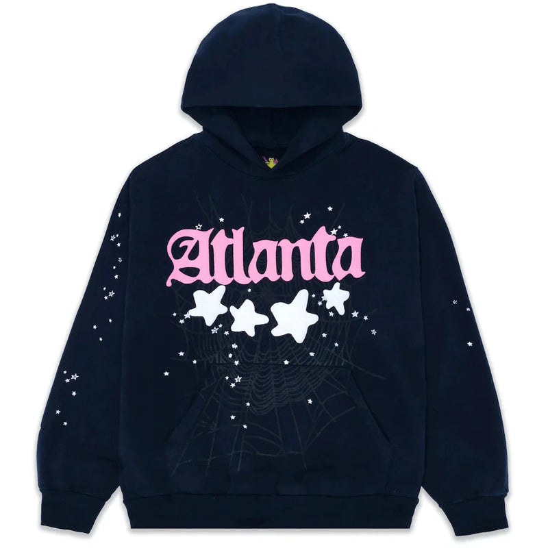 Sp5der Atlanta Hoodie Navy