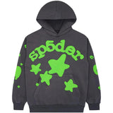 Sp5der Beluga Hoodie Grey/Green