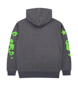 Sp5der Wait Web Hoodie Slate Grey