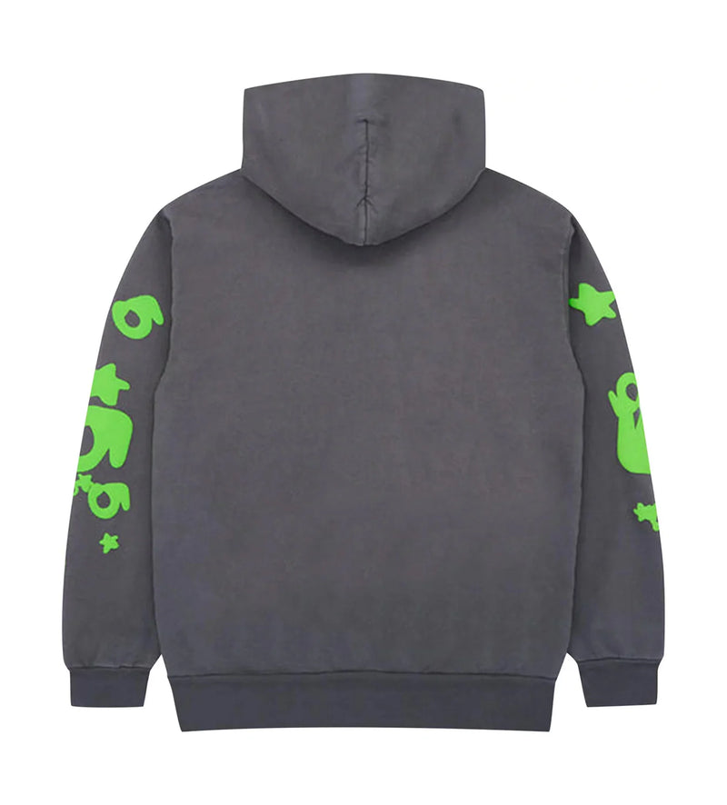 Sp5der Wait Web Hoodie Slate Grey