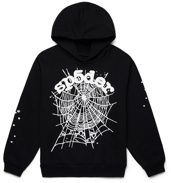 Sp5der OG Web Hoodie Black