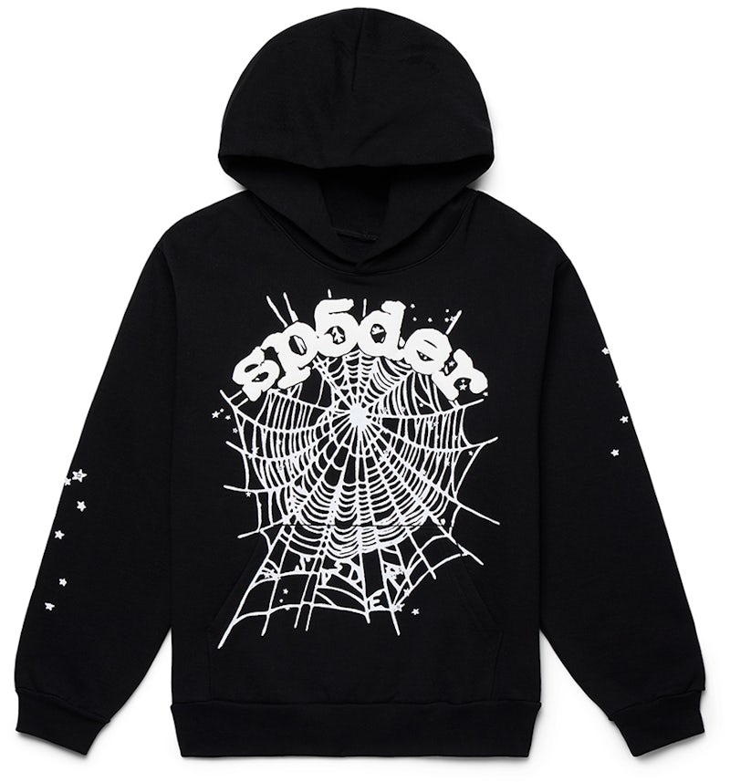 Sp5der OG Web Hoodie Black