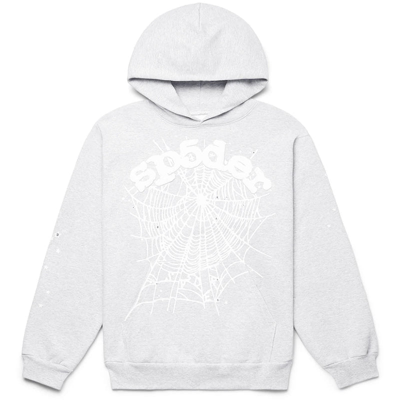 Sp5der OG Web Hoodie Heather Grey