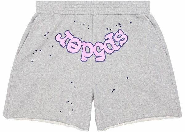 Sp5der OG Web Logo Sweat Short Grey