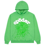 Sp5der Web Hoodie Slime Green