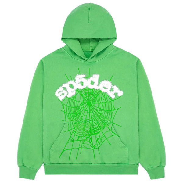Sp5der Web Hoodie Slime Green