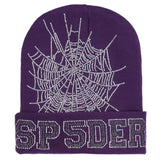Sp5der Web Beanie Purple