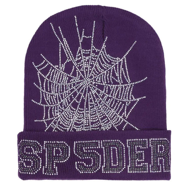 Sp5der Web Beanie Purple