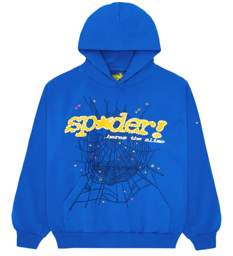 Sp5der TC Hoodie Blue