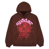 Sp5der Web Hoodie Brown