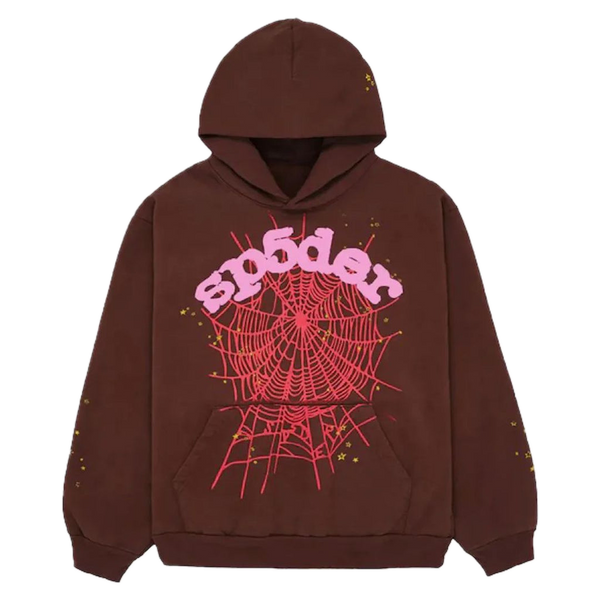 Sp5der Web Hoodie Brown