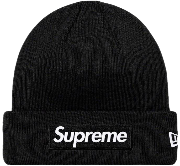 FW21 New Era Box Logo Beanie - Black
