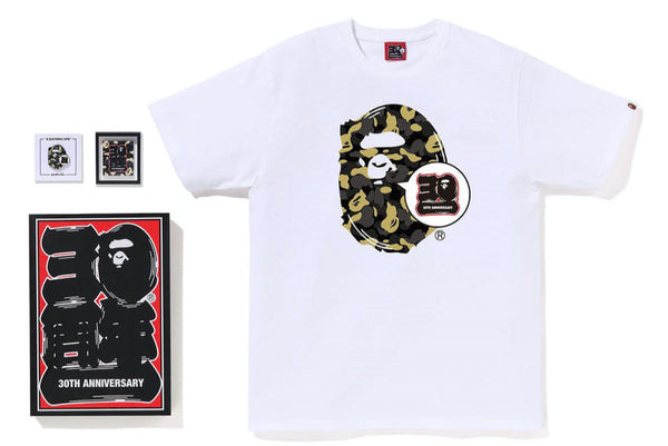 BAPE Store Madison Avenue Bape 30th Anniversary Ape Head Tee Set Green