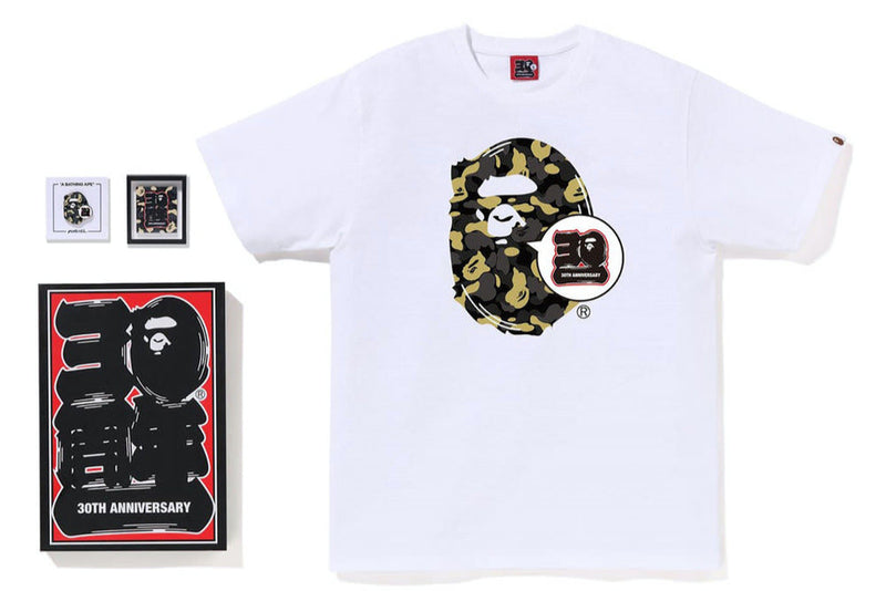 BAPE Store Madison Avenue Bape 30th Anniversary Ape Head Tee Set Green