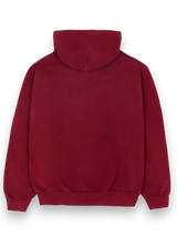 Sp5der Logo Hoodie Maroon